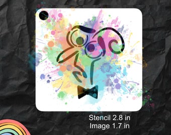 thumbnail interactive-video image 1 of QuickEZ Face Painting Stencil Potpourri #72 - Mylar Stencil For Airbrush & Sponge 1 of 10