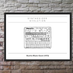 Buchla Music Easel - Vintage Synthesizer fine art print - Synthesiser poster