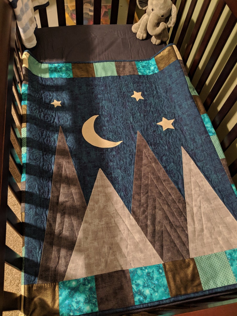 Midnight Mountains Baby Crib Quilt Pattern .pdf image 2