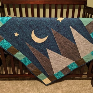 Midnight Mountains Baby Crib Quilt Pattern .pdf image 3