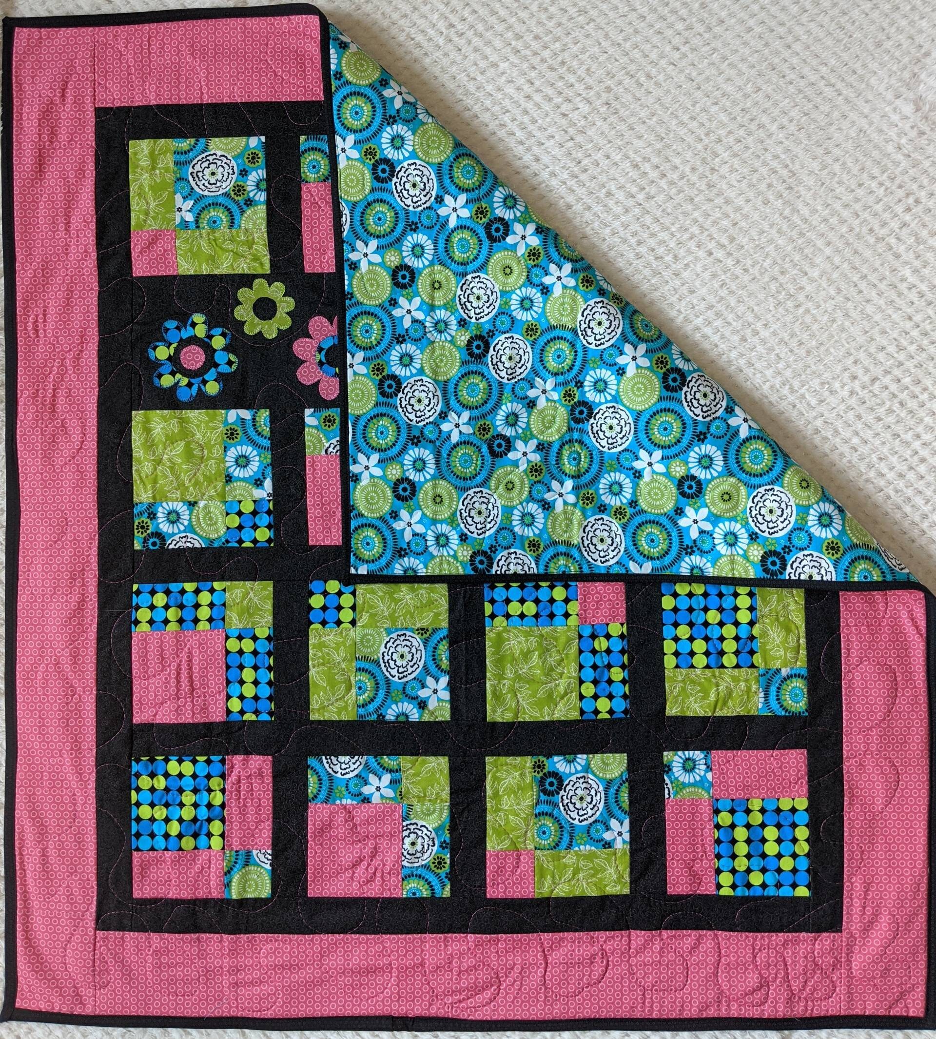 Tumbling Petals Baby Crib Quilt Pattern .PDF - Etsy