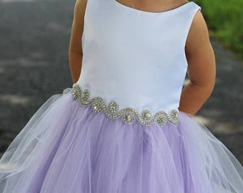 lilac flower girl shoes