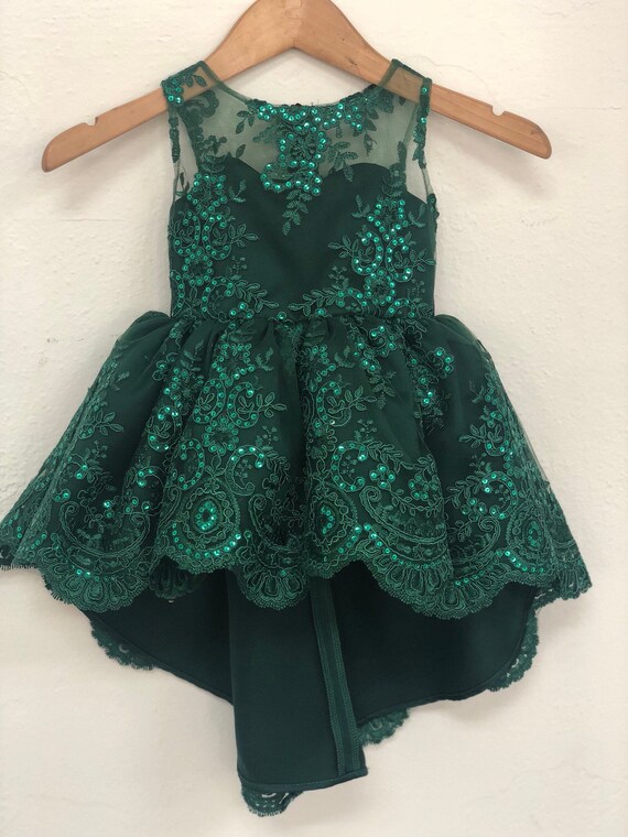 emerald green holiday dress