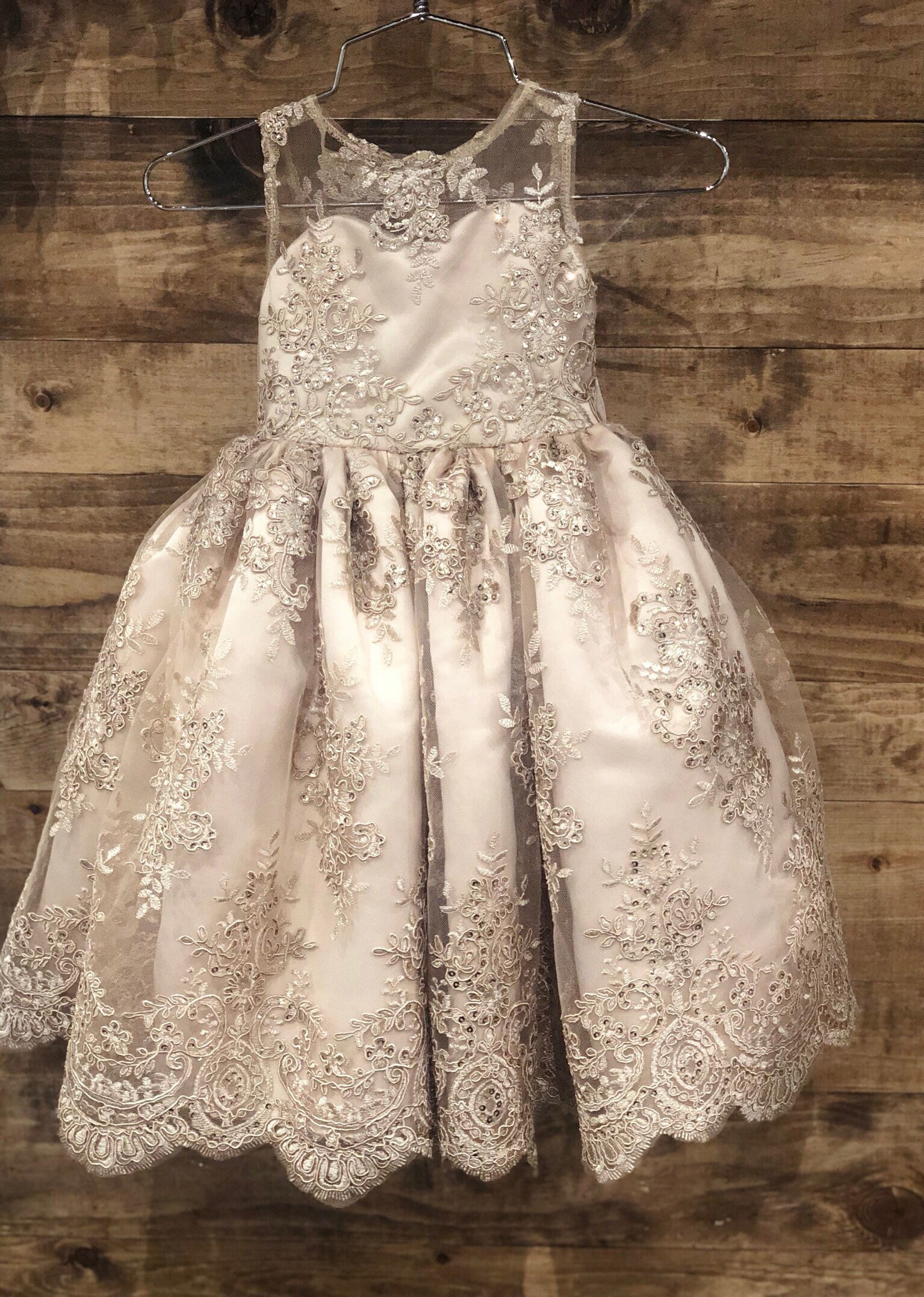Ximena Dress-All Lace Flowergirl girls bridal jr bridesmaid | Etsy