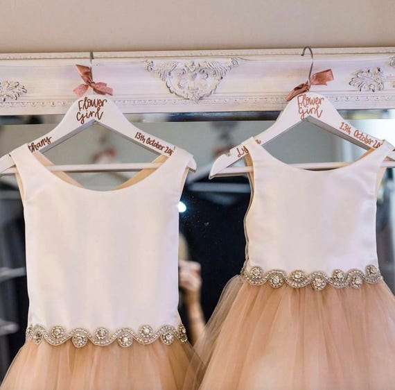 flower girl rhinestone belt