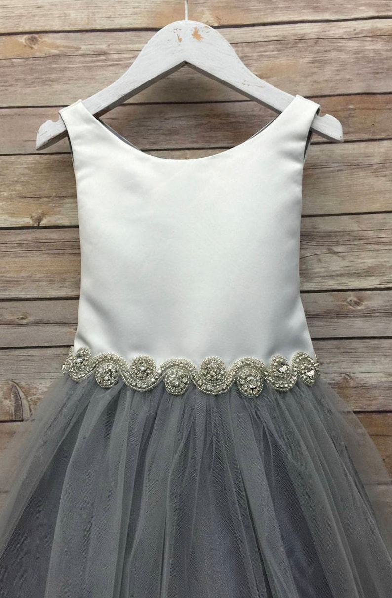 Purple Lilac lavender Elegant Satin and Tulle Flower Girl Dress Comes in Various Colors sizes 6m to 16y