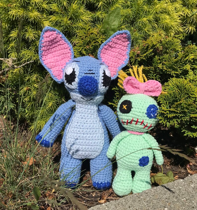 Stitch and Scrump Crochet Set of 2 toys Scrump Doll Amigurumi Etsy