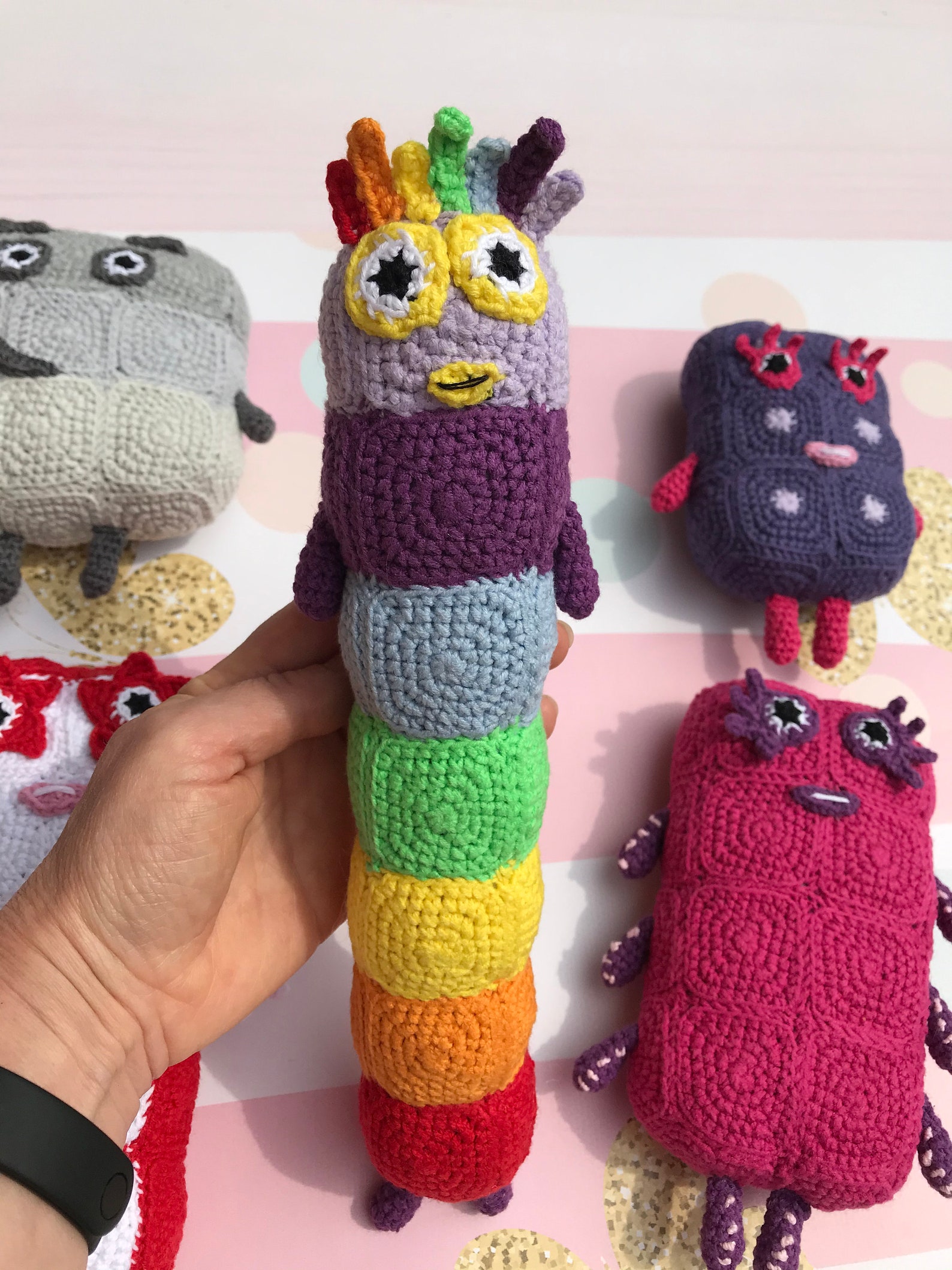 Numberblocks 610 Crochet set Numberblocks Inspired toy Etsy