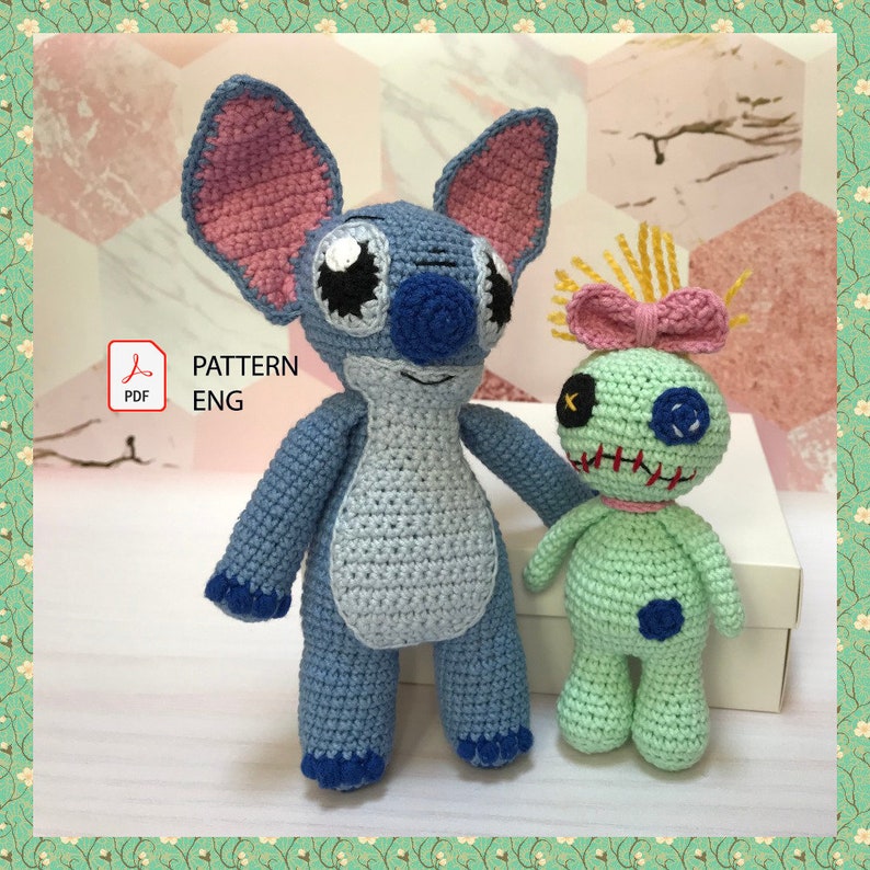 Stitch and Scrump Crochet Pattern Amigurumi tutorial PDF Etsy