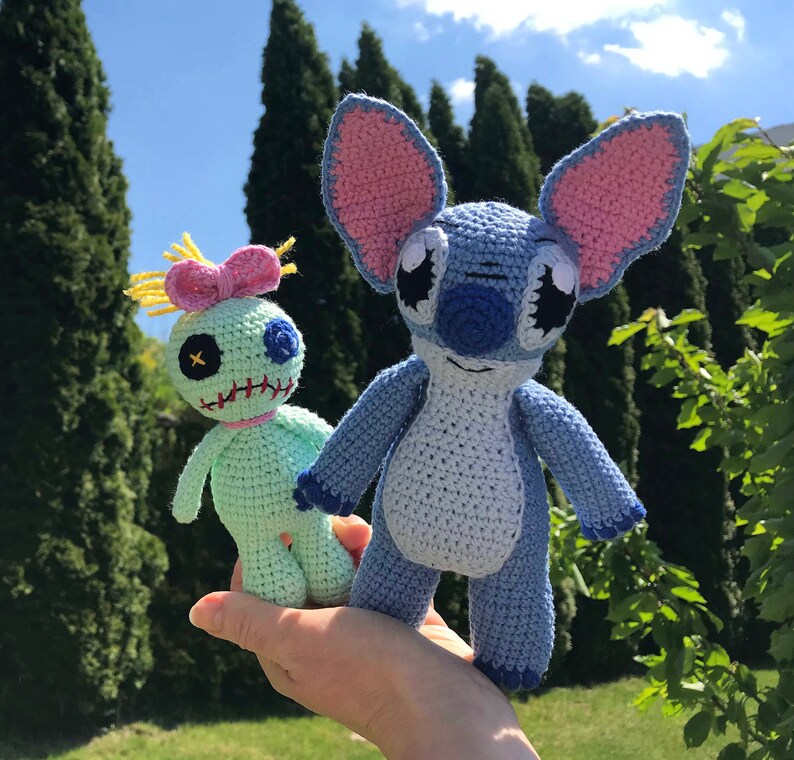 Stitch and Scrump Crochet Set of 2 toys Scrump Doll Amigurumi Etsy