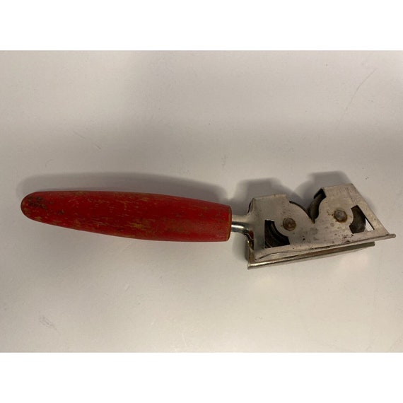 Vintage Eversharp Pull Through Knife Sharpener Red Wood 