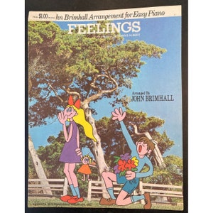 Vintage 1974 Sheet Music “Feelings” Recorded By Morris Albert and Andy Williams
