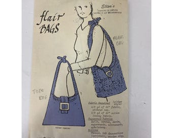 Vtg 1970s Sewing Pattern Flair Bag Tote Cut Complete Instructions Designer Sabol
