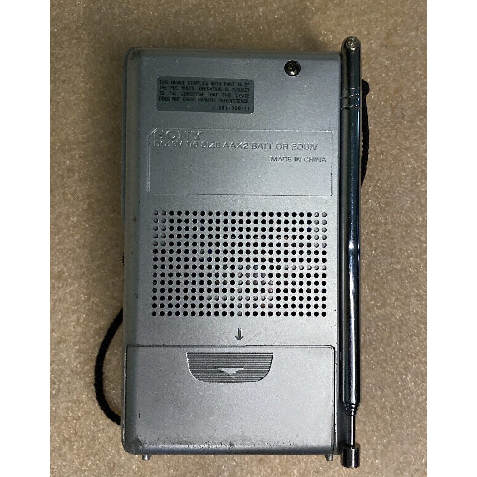 SONY ICF-S10MK2 Personal Pocket Silver Radio Am/fm Handheld Dual Band W ...