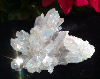Angel Aura Quartz Crystal Cluster | Aura Crystal | Aura Quartz Cluster | Angel Aura Crystal | Crystal Cluster | Metaphysical Crystal | Reiki