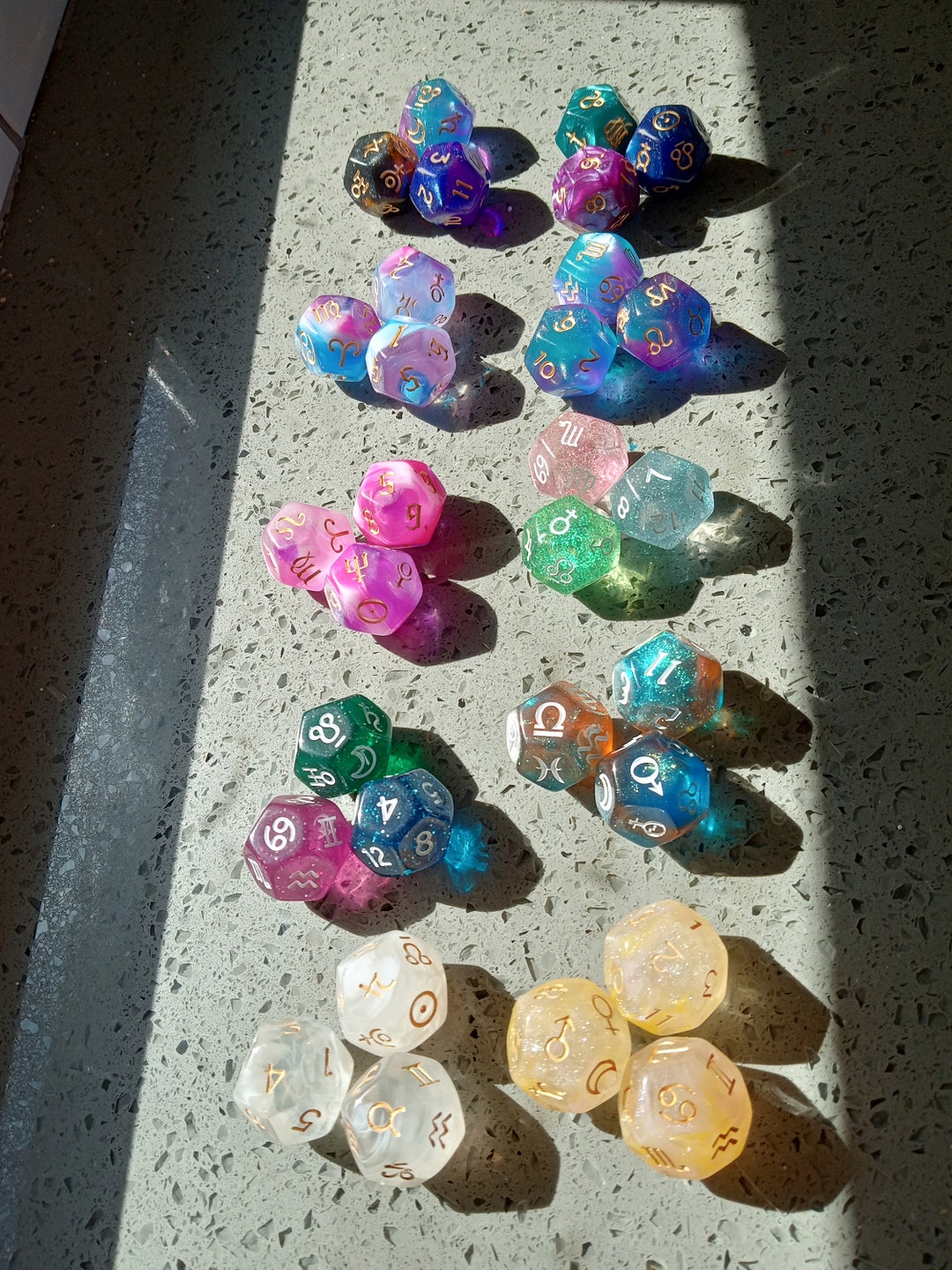 Astrodice Set Astrology Dice Astro Dice Divination Dice Lucky Dice ...