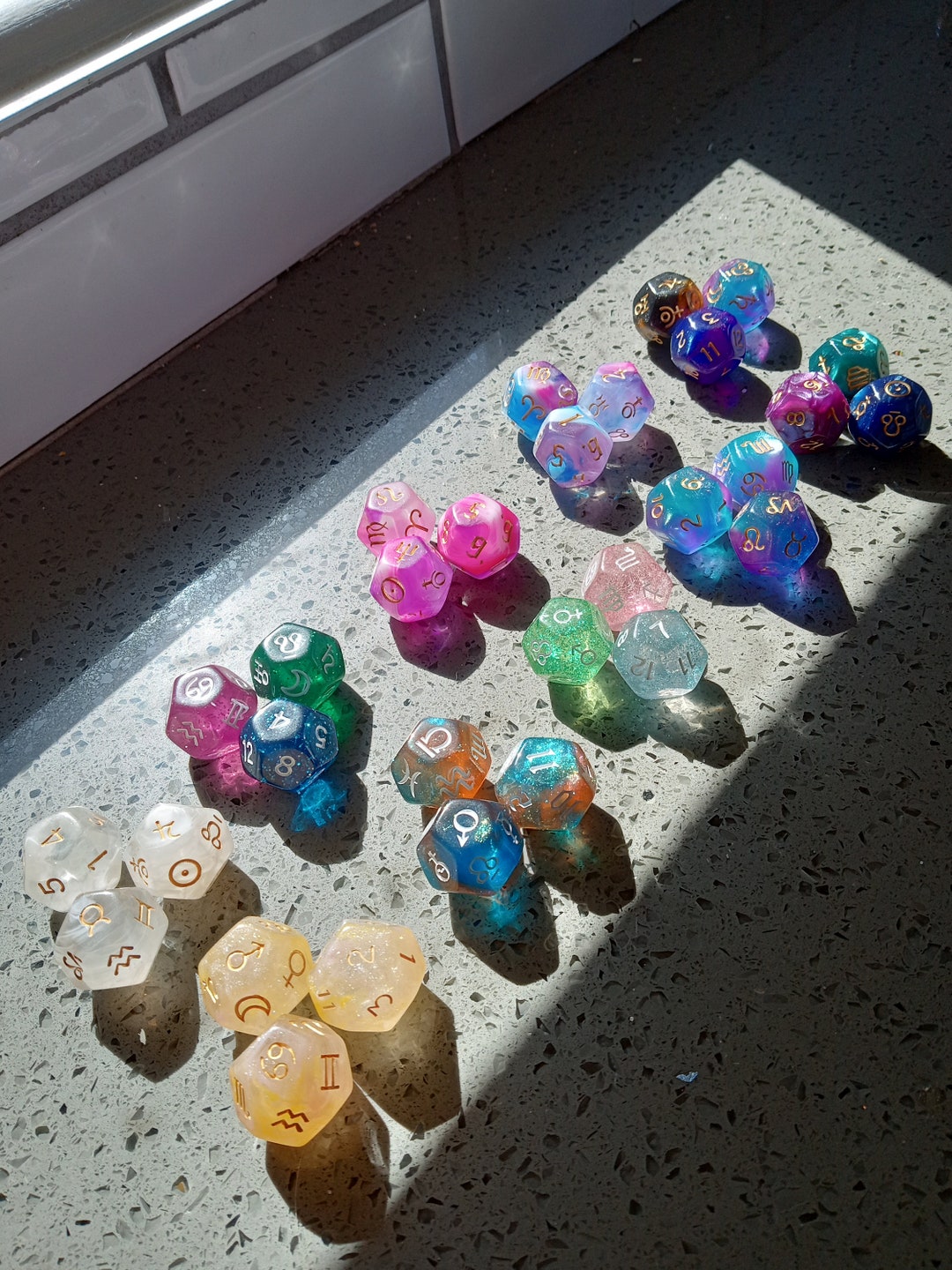 Astrodice Set Astrology Dice Astro Dice Divination Dice Lucky Dice ...