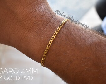 chunky gold mens bracelet