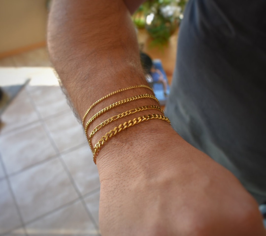 mens gold bracelet