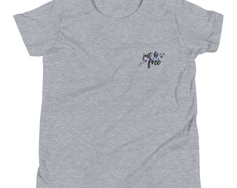 Just Be Free Embroidered T-Shirt (Youth)