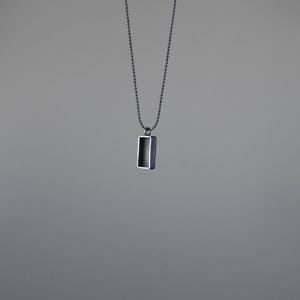 silver pendant - silver necklace - minimalist jewelry - delicate necklace - gift for her - handmade jewelry