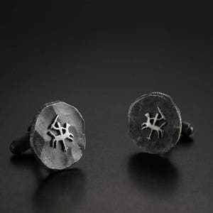 boutons de manchette en argent - cadeau pour hommes - boutons de manchette de mariage - cadeau d&#39;anniversaire - bijoux artisanaux - bijoux minimalistes - bijoux uniques