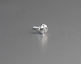 boucle d’oreille minimaliste stud - boucle d’oreille en argent - ensemble de goujons de boucles d’oreilles en argent - bijoux faits à la main - bijoux minimalistes - boucle d’oreille en argent vissé