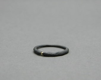 Silberring - Goldring - handgemachter Schmuck - einzigartiger Schmuck - minimalistischer Schmuck - Verlobungsring - Ehering - Geschenk für Sie