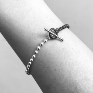 SIlver bracelet I  darekened silver I Unique jewelry I Conceptual jewelry I For her I For him I Meaningful jewelry I