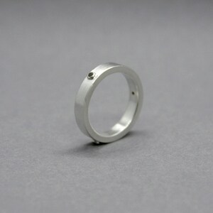 Sterling Silber Ring - stapelbarer Ring - minimalistischer Schmuck - Geschenk für Sie - Geschenk für Ihn - handgemachter Schmuck