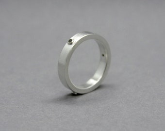 Sterling Silber Ring - stapelbarer Ring - minimalistischer Schmuck - Geschenk für Sie - Geschenk für Ihn - handgemachter Schmuck