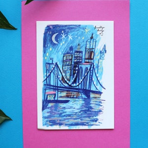 Reis schetsboek kaart - New York City - Brooklyn Bridge