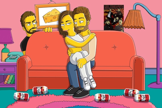 Turn Your Friends Into Yellow Cartoon Characters Get Custom Etsy