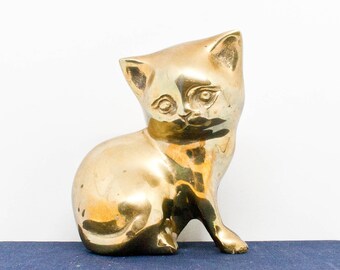 Sitting Cat Figurine Etsy