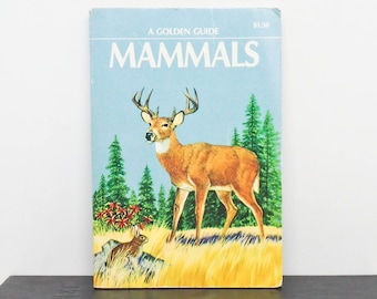 Vintage 1955 Golden Guide: Mammals - Illustrated Animal Pocket Book