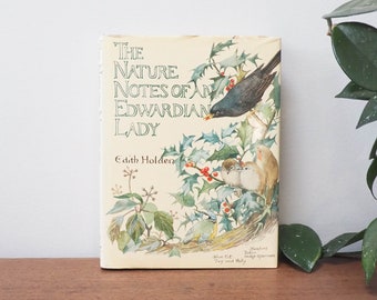 80s The Nature Notes of An Edwardian Lady - Edith Holden - Hardcover Book - Vintage Hardcover - Vintage Nature Notes of an Edwardian Lady