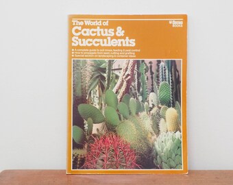 The World of Cactus & Succulents - 70s Ortho Books - Indoor Gardening Reference - Houseplants - Plant Book - Vintage Garden Book
