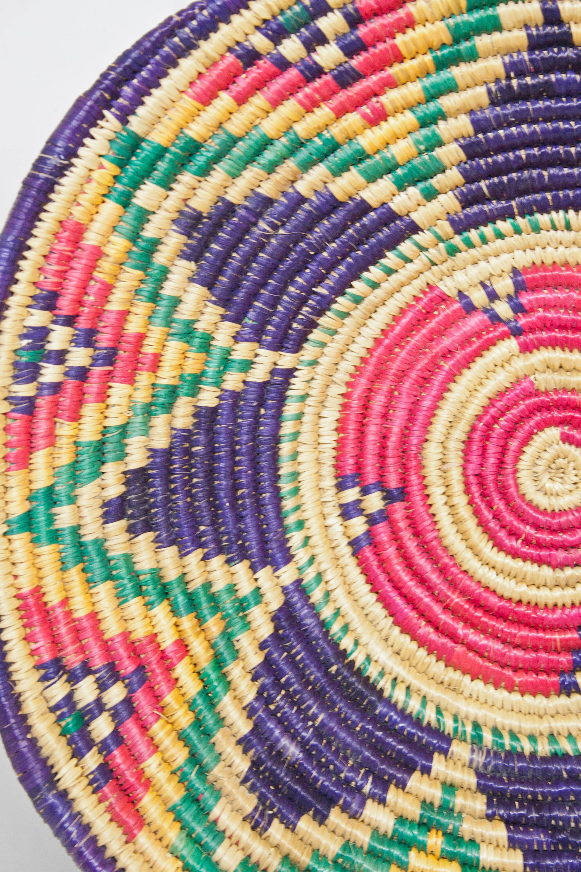 Round Woven Pedestal Basket Wall Basket Decor Woven Bowl Etsy Canada