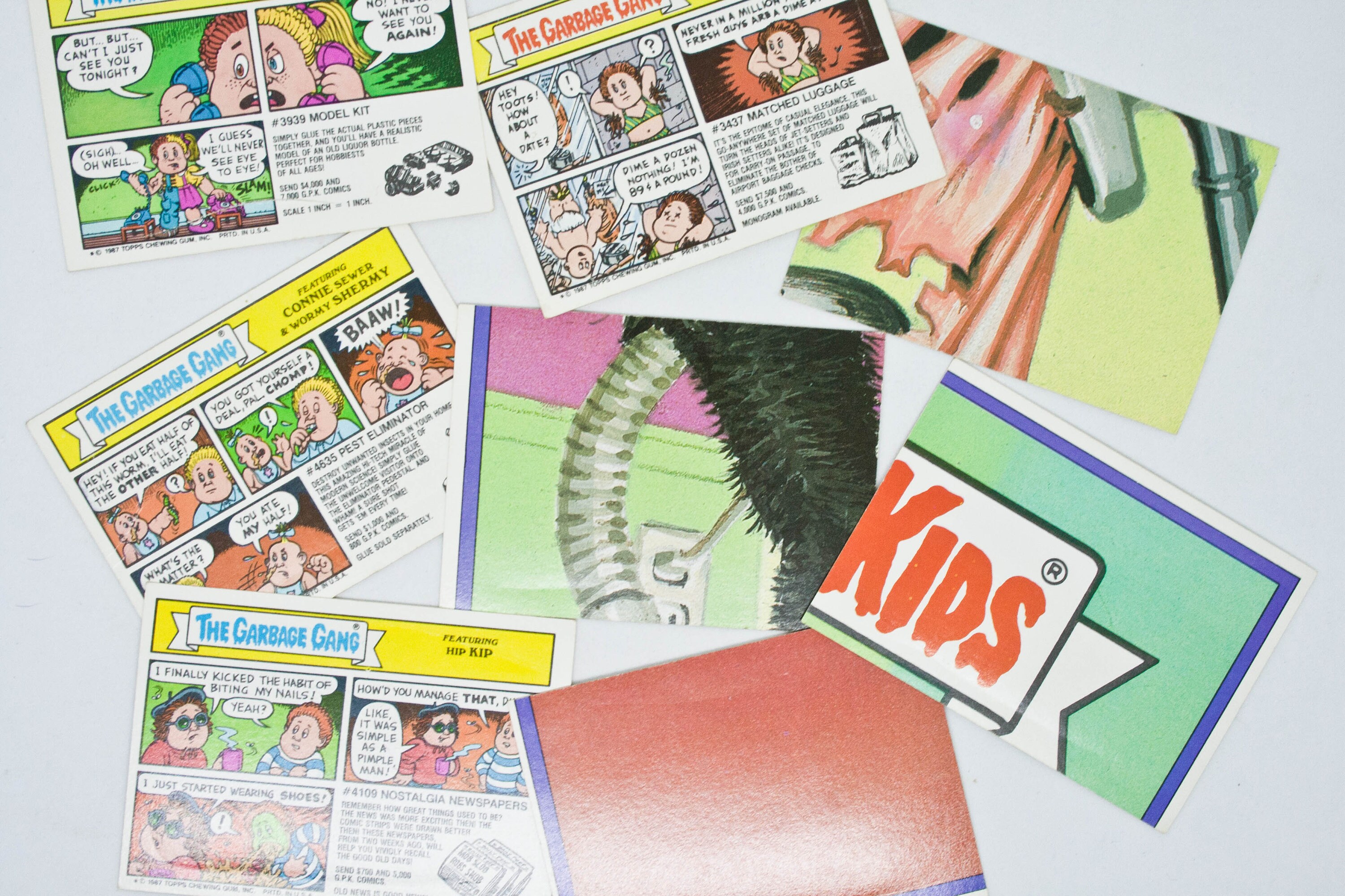 Müll Eimer Karte Set von 8 Vintage Müll Eimer KinderKarten | Etsy