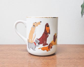 Vintage Walt Disney Disneyland Mug Set of 4 Made in Japan