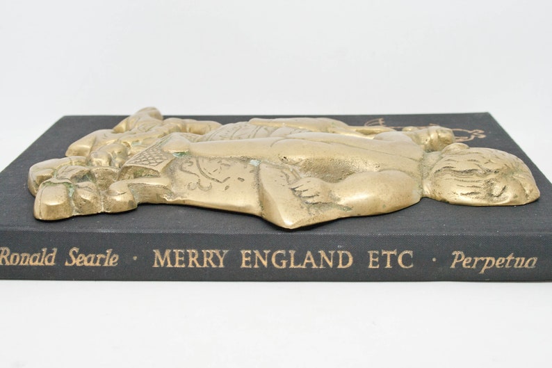 Brass Bathroom Wall Decor Vtg Brass Wall Decor 70s Decor Etsy