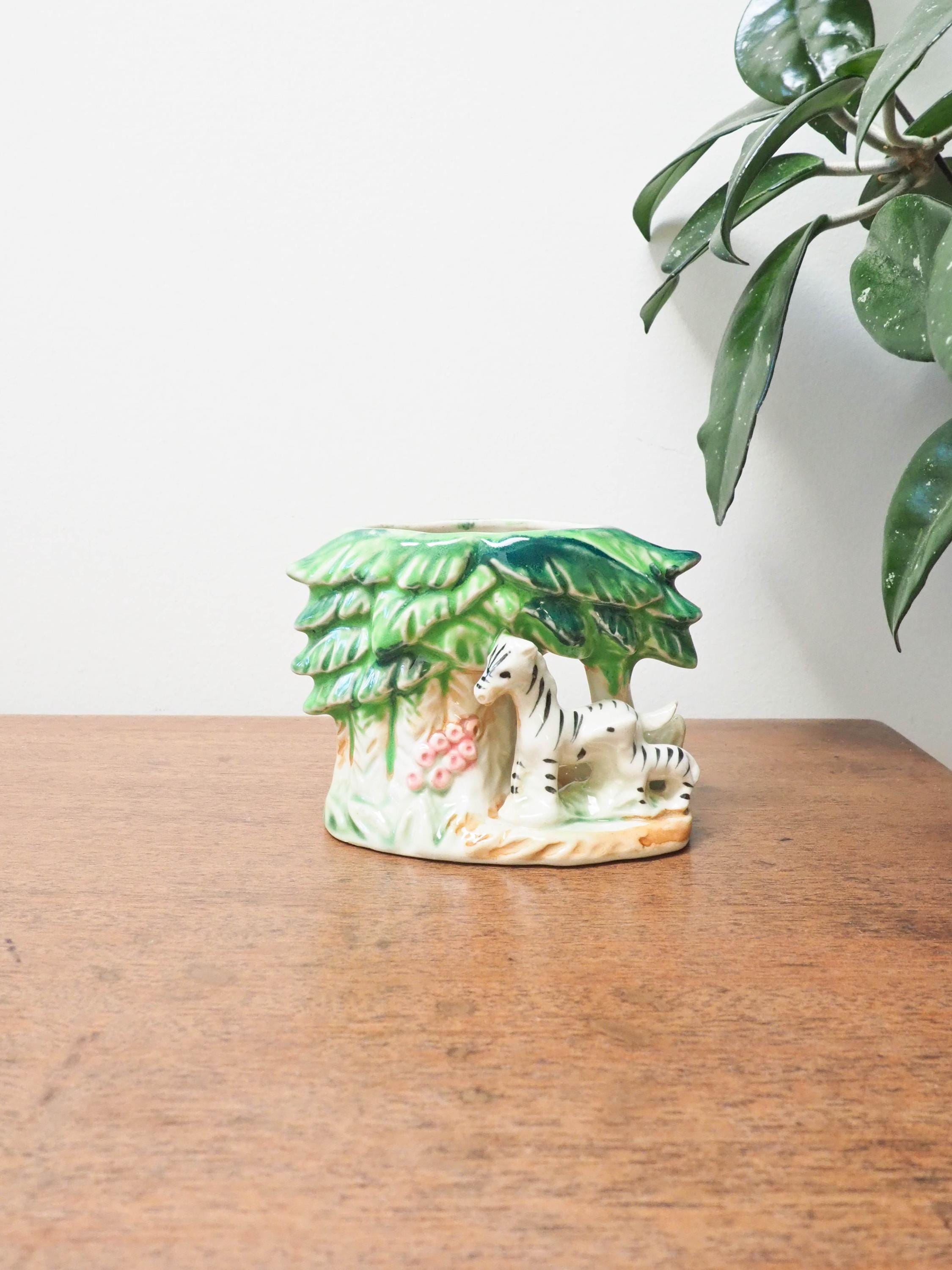 Vintage Tiki Tropical Ceramic Planter - Etsy Finland