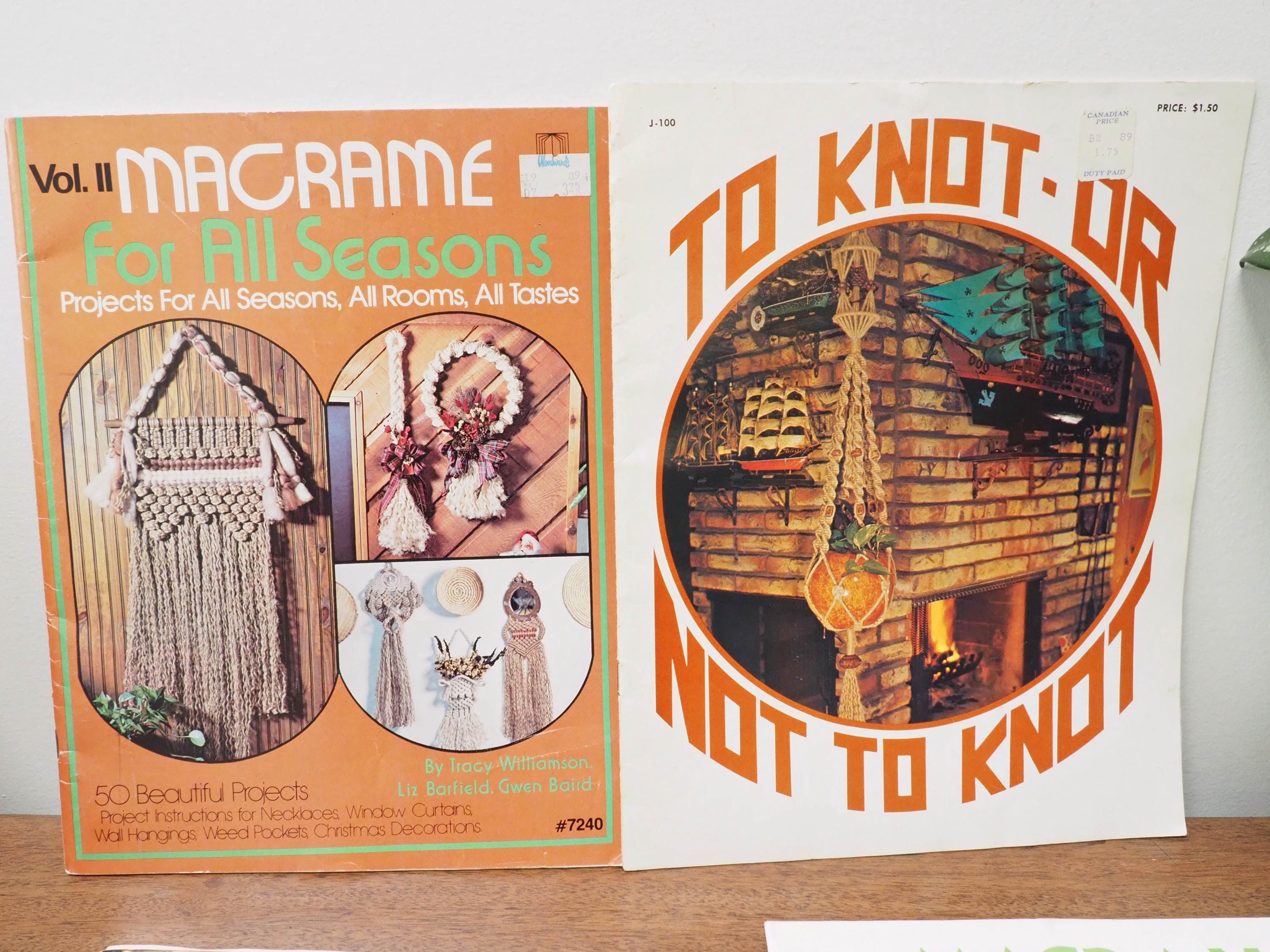 Macrame How to Pattern Books X4 - Techniques and Projects - 70s DIY ...