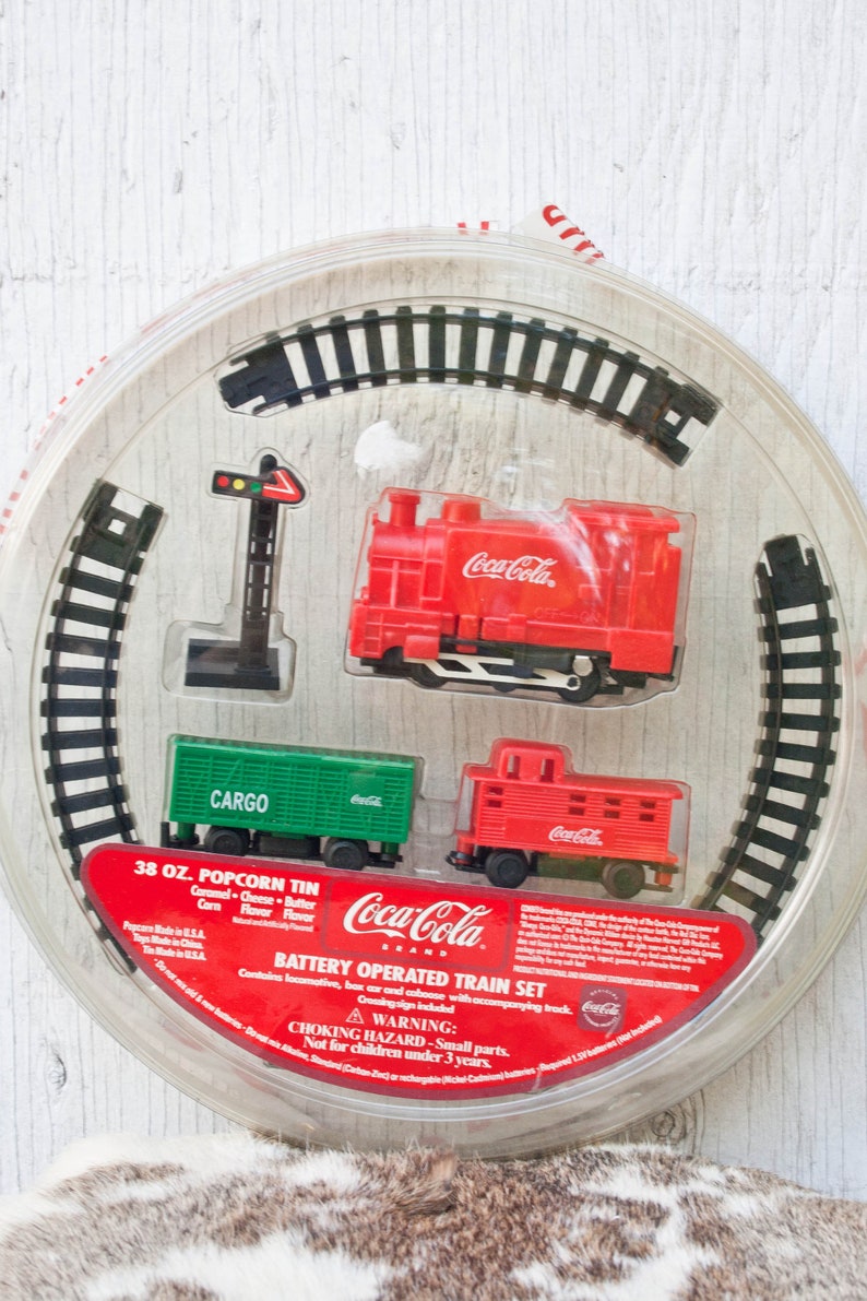 Battery Operated Mini Train Set Vintage 