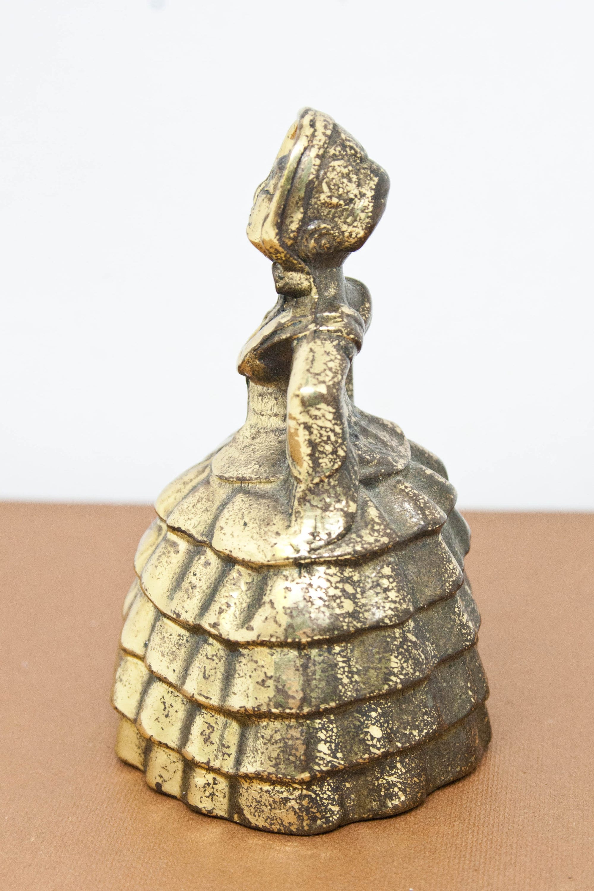 Brass Lady Bell Vtg Brass Lady Bell Antique Brass Etsy