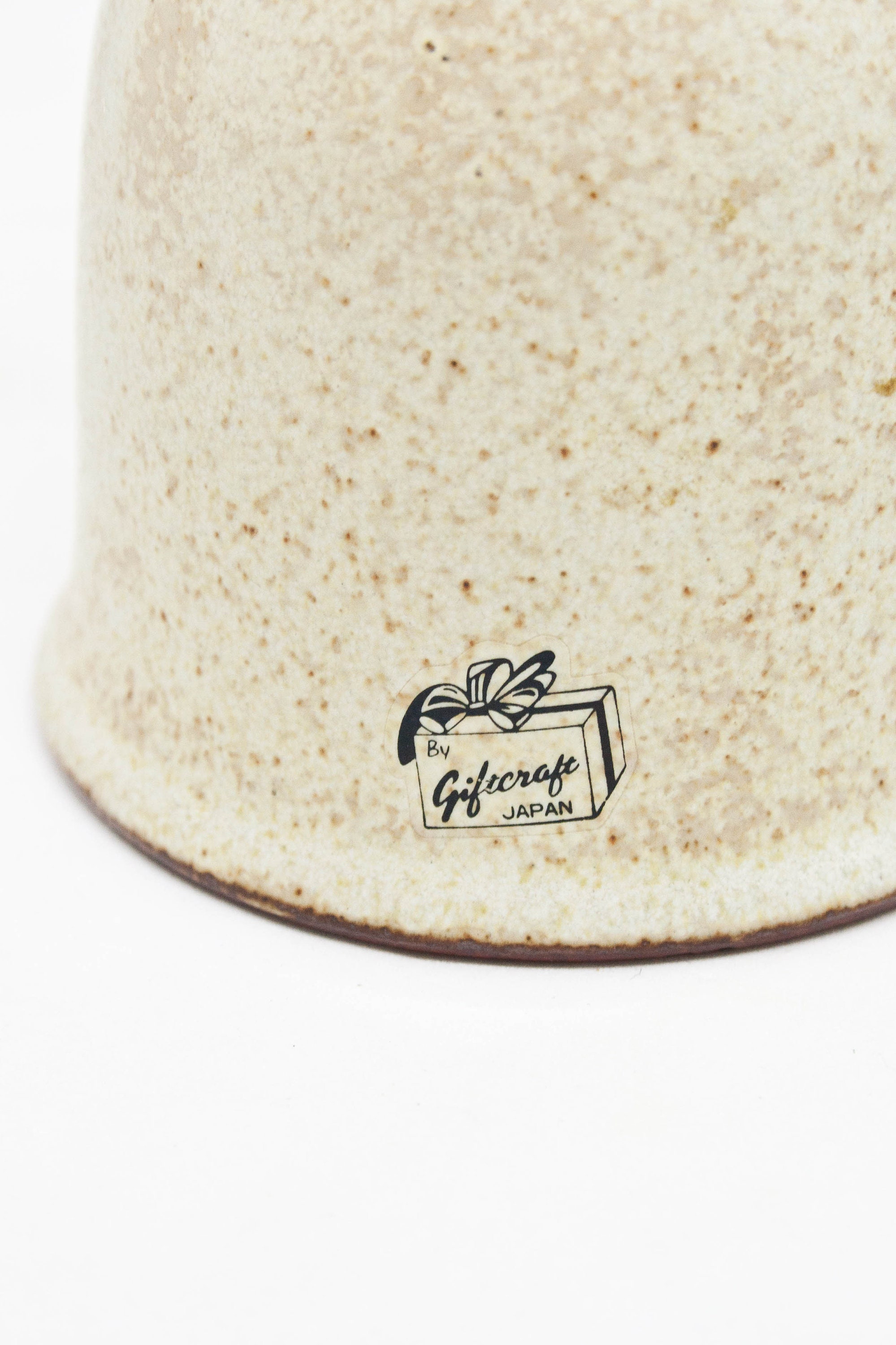 Vintage Giftcraft Japan Stoneware Elephant Bell: 70s Farmhouse