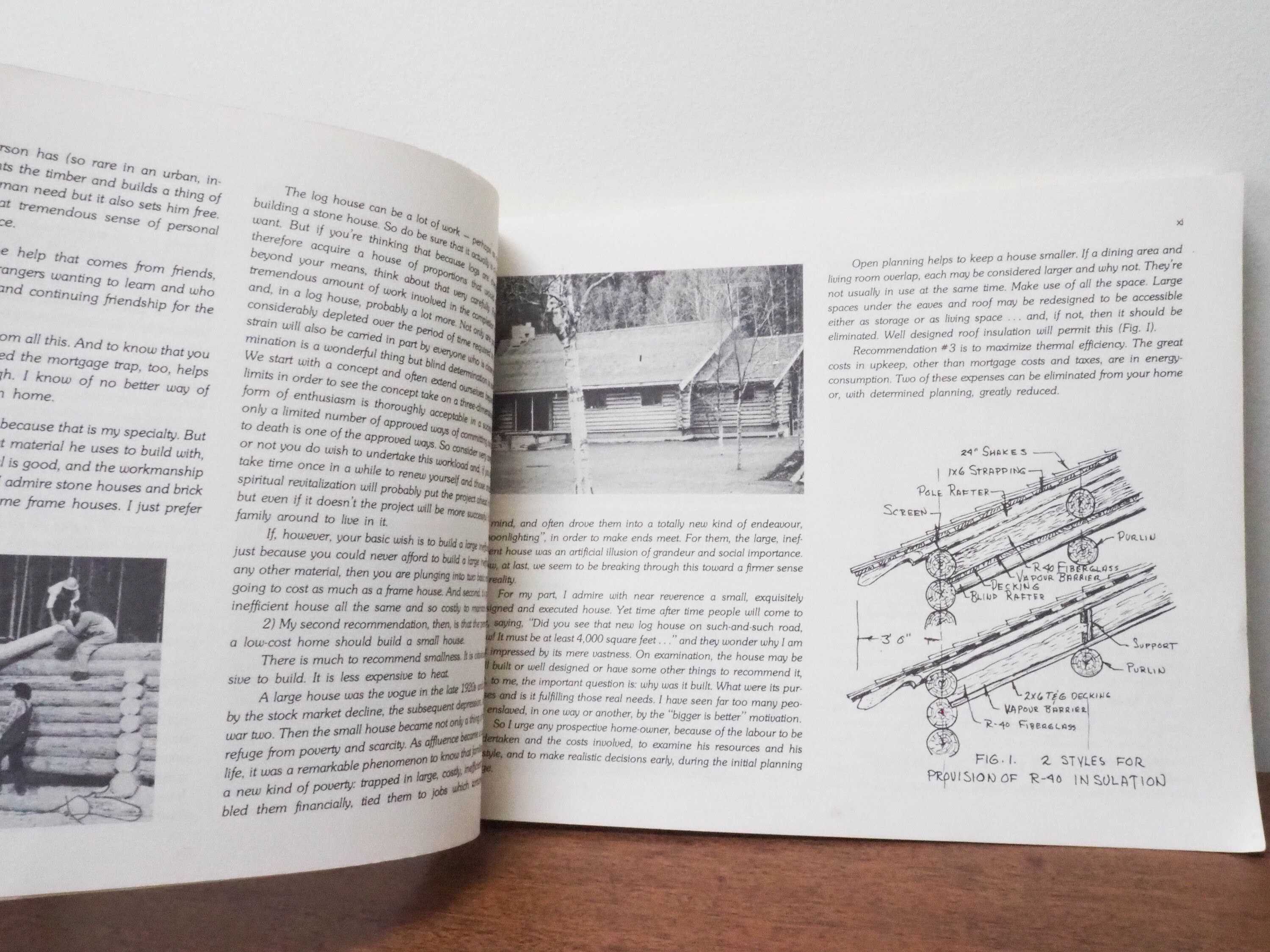 Log House Plans Book - B Allan Mackie - Cabin Homestead Home Plans ...
