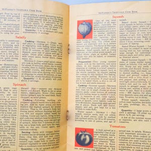 40s Vegetable Cook Book - Mcfayden Seed Co Cook Book - 1941 - Vintage ...