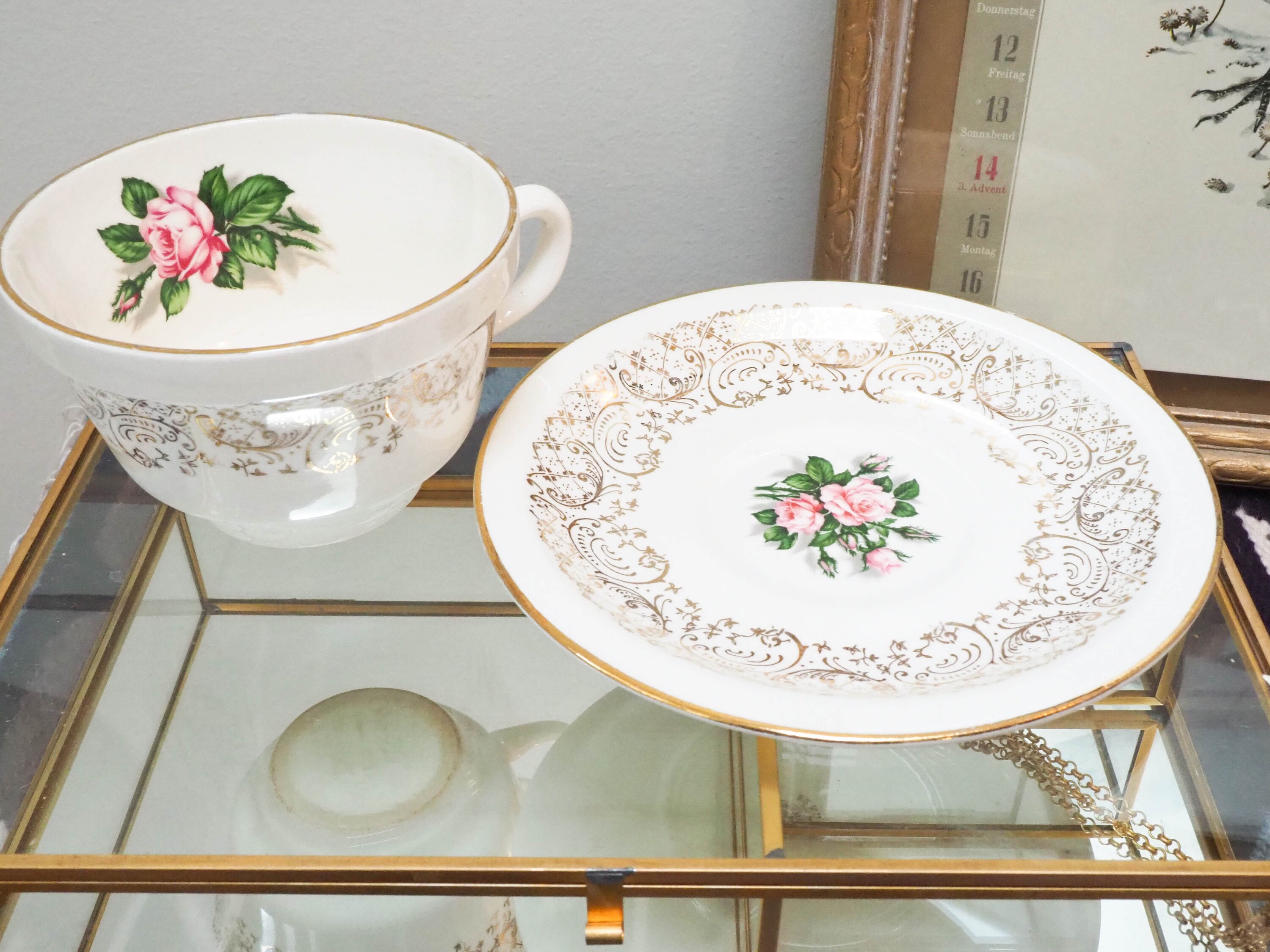 Tudor Rose 22K Gold Teacup China Tudor Rose Tea Etsy