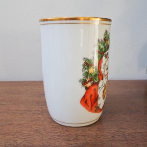 Fitz And Floyd St Nicholas Coffee Mug Whispering Santa Claus Christmas